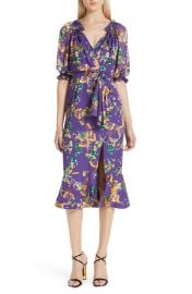 SALONI Olivia Silk Midi Dress   Nordstrom at Nordstrom